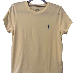 Polo by Ralph Lauren Women’s Soft Yellow Tee Size Medium